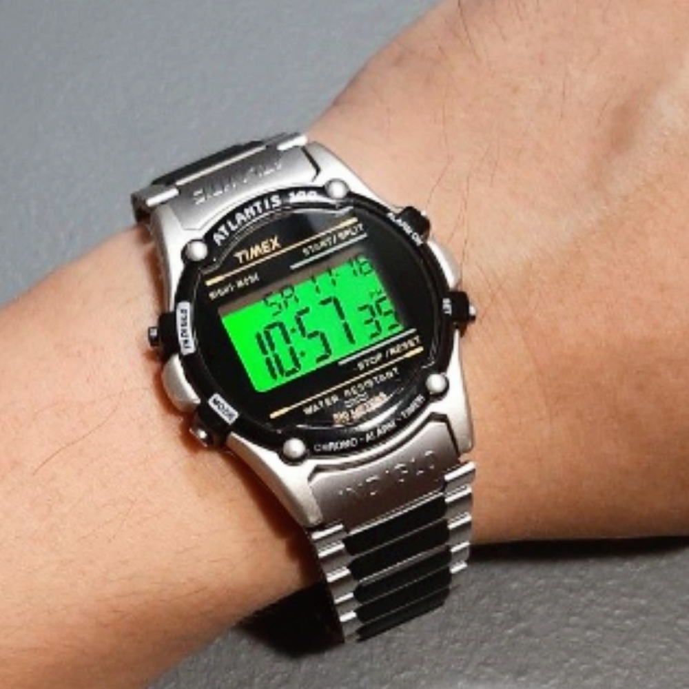 Timex Atlantis 100 Silver and Black Smartwatch